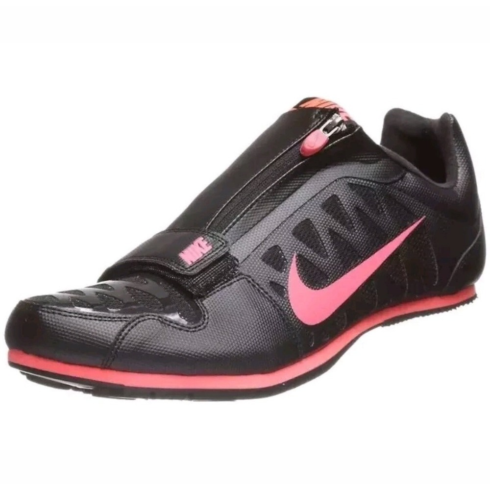 Nike Zoom LJ Elite Track Field Black Red Jumping Spikes Mens 10.5 UK 9.5 EU 44.5